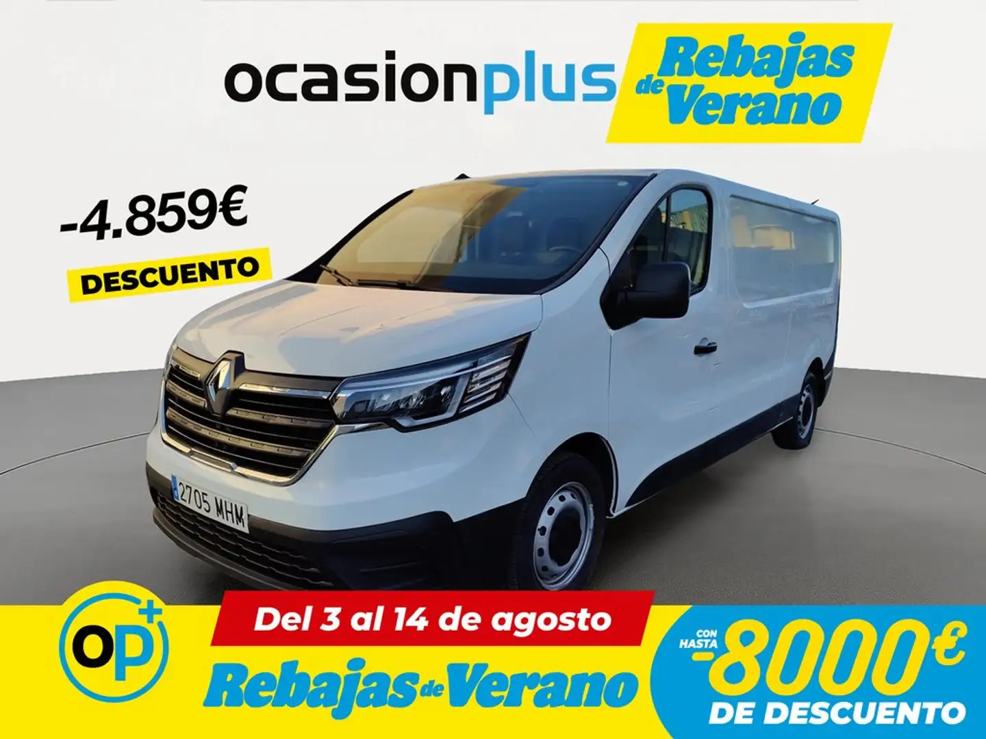 Renault Trafic Furgón L2H1 BluedCi 96kW CU aumentada Blanco - 1