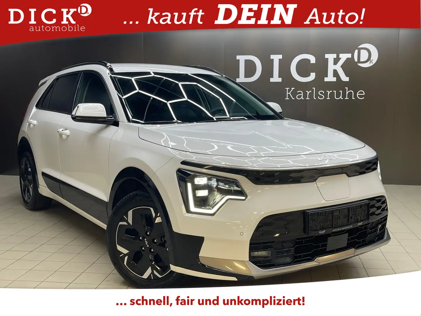 Kia e-Niro Vision WERKSG+LED+NAVI+SHZ+ACC+KAMER+WP+ Weiß - 1