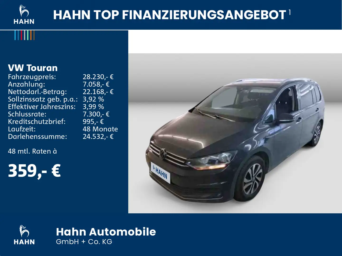 Volkswagen Touran 1.5 TSI Active DSG Navi Sitzh AppConnect Grau - 2