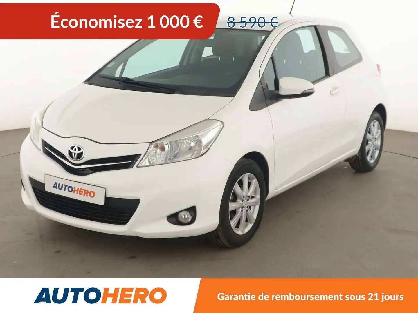 Toyota Yaris 1.0 VVT-i Tendance Blanc - 1