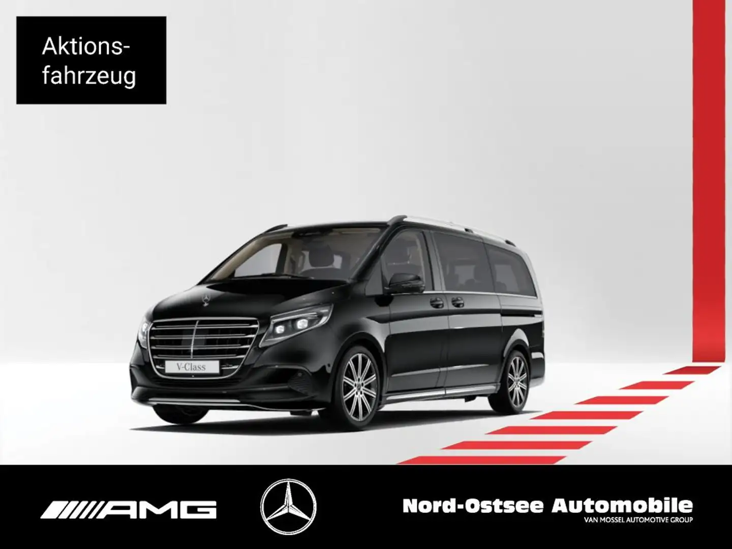 Mercedes-Benz V 300 d 4M EXCLUSIVE LANG AIRMATIC+PANO+AHK++ Schwarz - 1