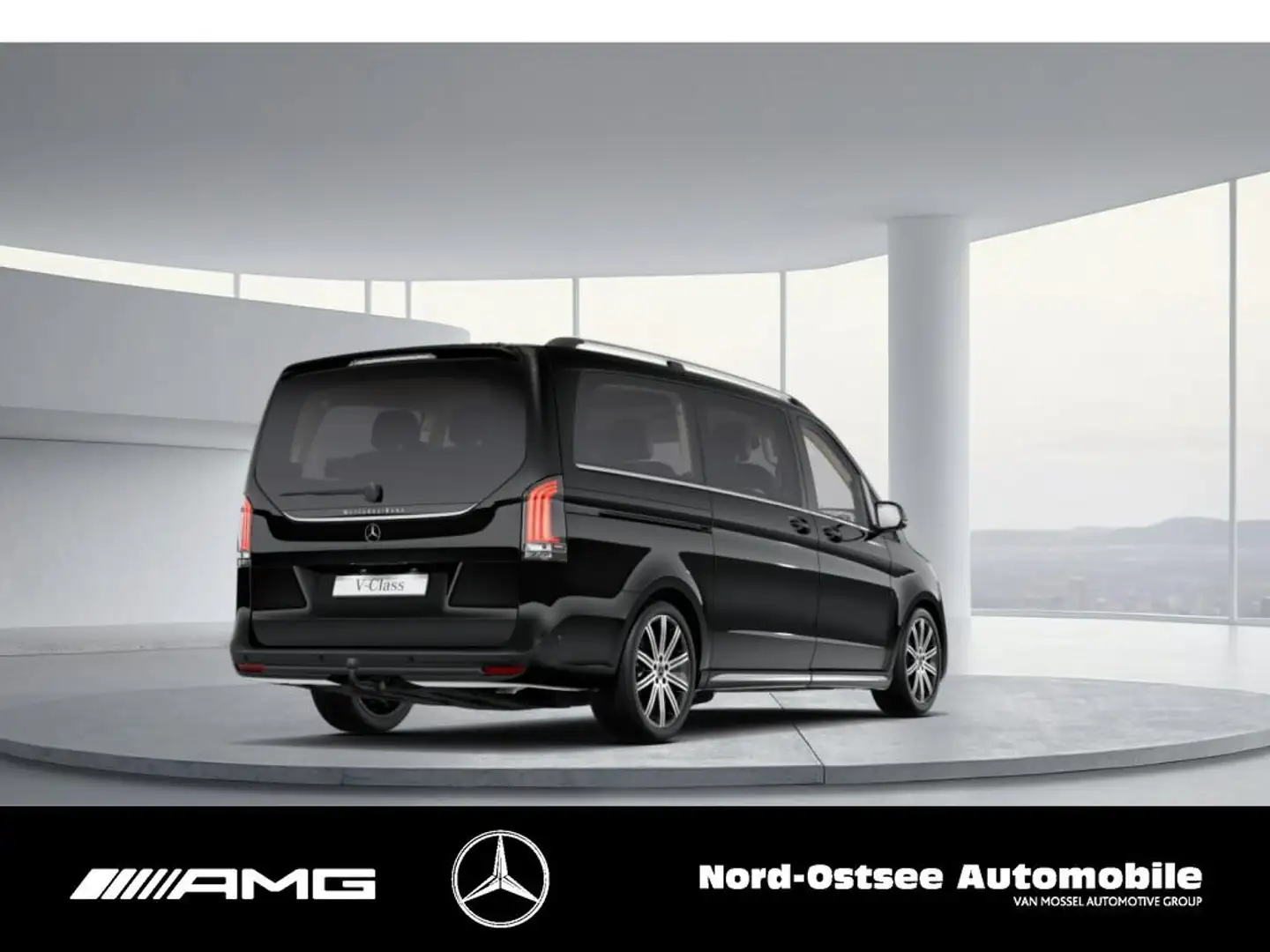 Mercedes-Benz V 300 d 4M EXCLUSIVE LANG AIRMATIC+PANO+AHK++ Schwarz - 2