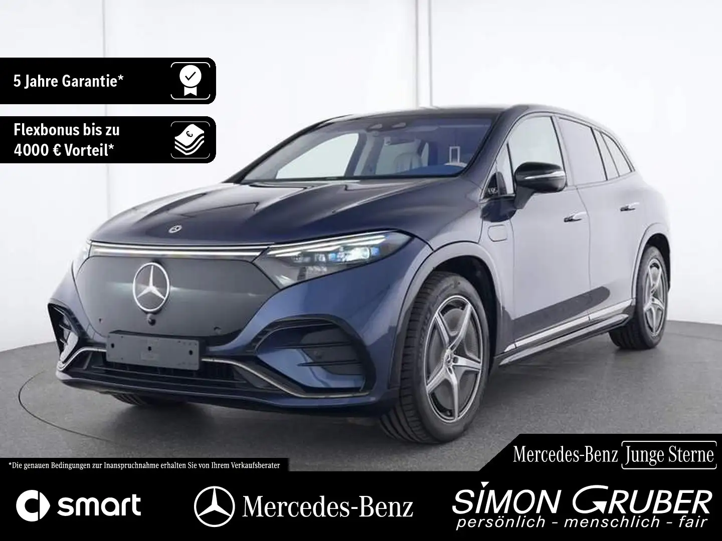 Mercedes-Benz EQS SUV EQS 580 4M SUV AMG Night Business Class 7 Sitze Blu/Azzurro - 1