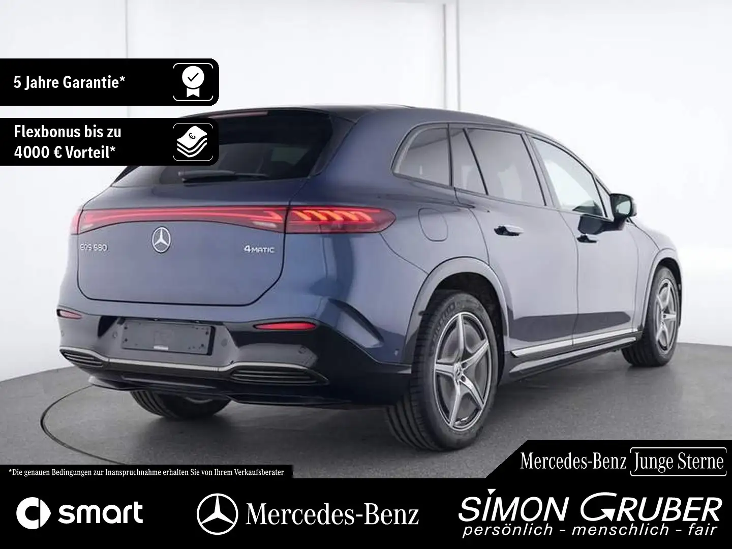 Mercedes-Benz EQS SUV EQS 580 4M SUV AMG Night Business Class 7 Sitze Blauw - 2
