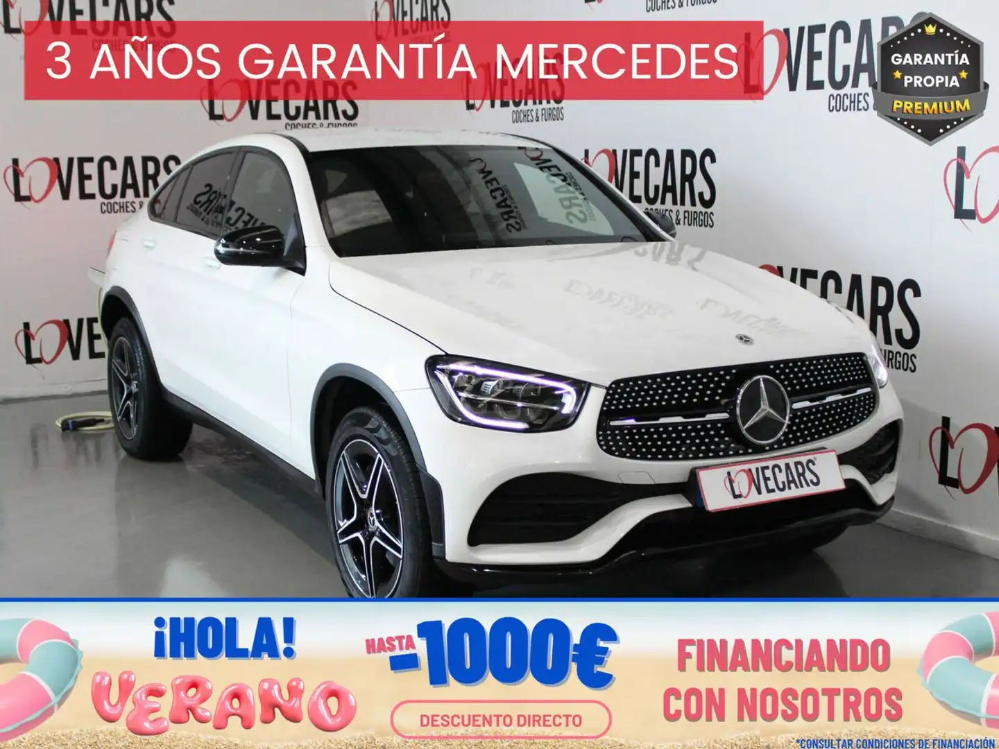 Mercedes-Benz GLC 300 Coupé d 4MATIC Blanc - 1