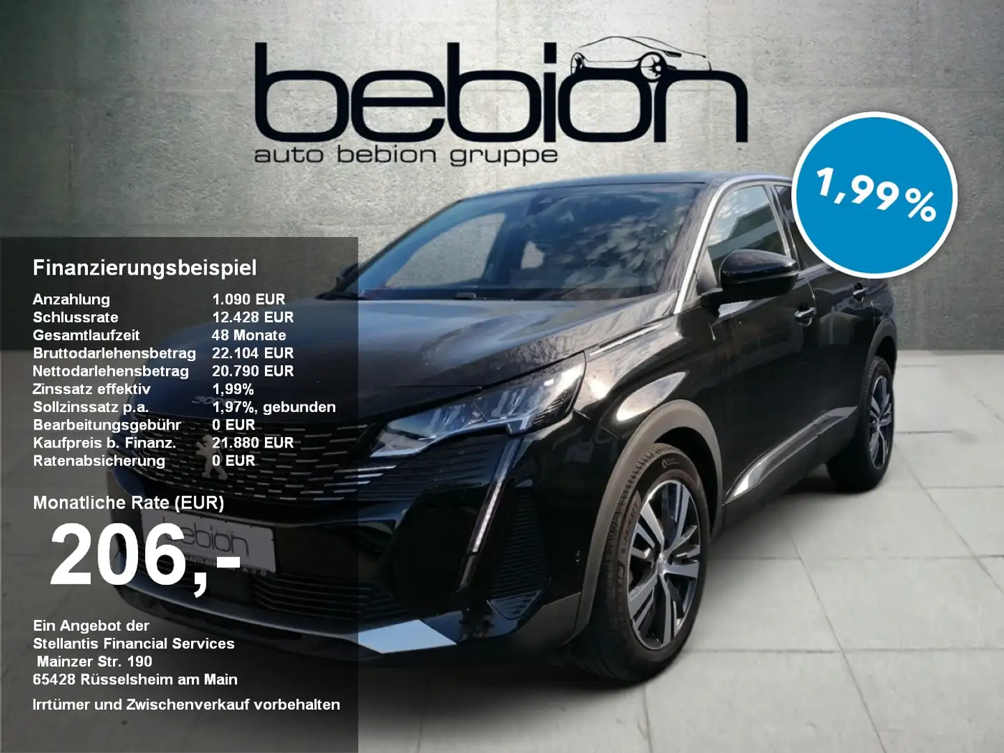 Peugeot 3008 1.2 PureTech 130 Allure Pack Navi PDC LED Noir - 1