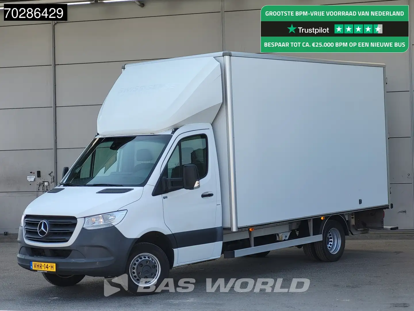Mercedes-Benz Sprinter 514 CDI Automaat Dubbellucht Bakwagen Navi Airco C Blanco - 1