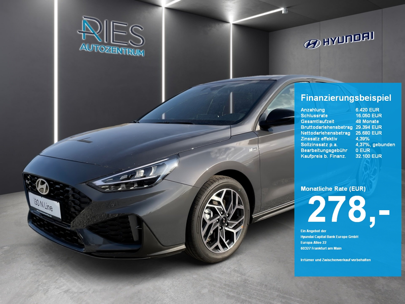 Hyundai i30 FL 1.6 T-GDI N-Line KlimaA*LED*Navi*Pano*SD