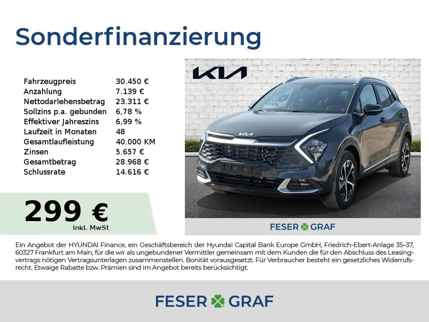 Kia Sportage DCT ULTIMATE LEDER RFK LED Sitzlüftung Grau - 1