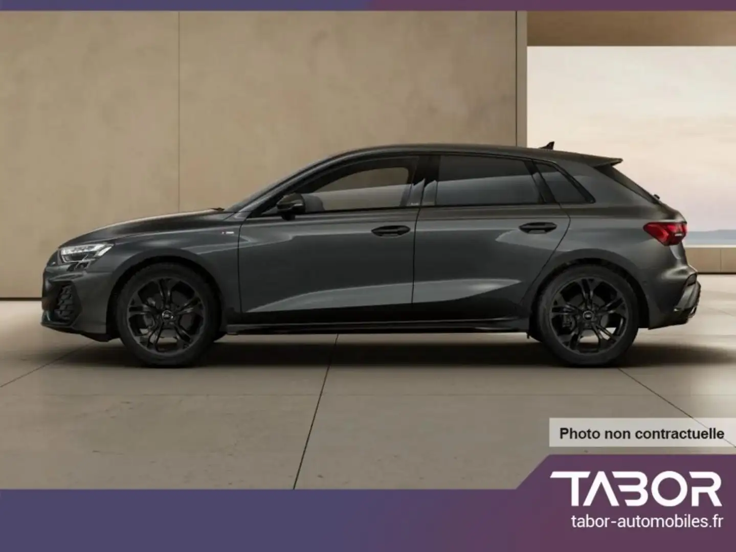 Audi A3 35 TDI S tronic 2xS line Gris - 2