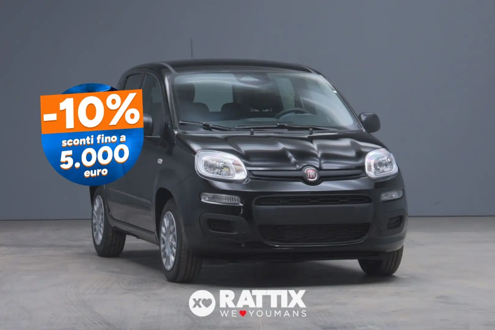 Fiat Panda 1.0 Firefly Hybrid 70CV 5p.ti + Pack City Zwart - 1