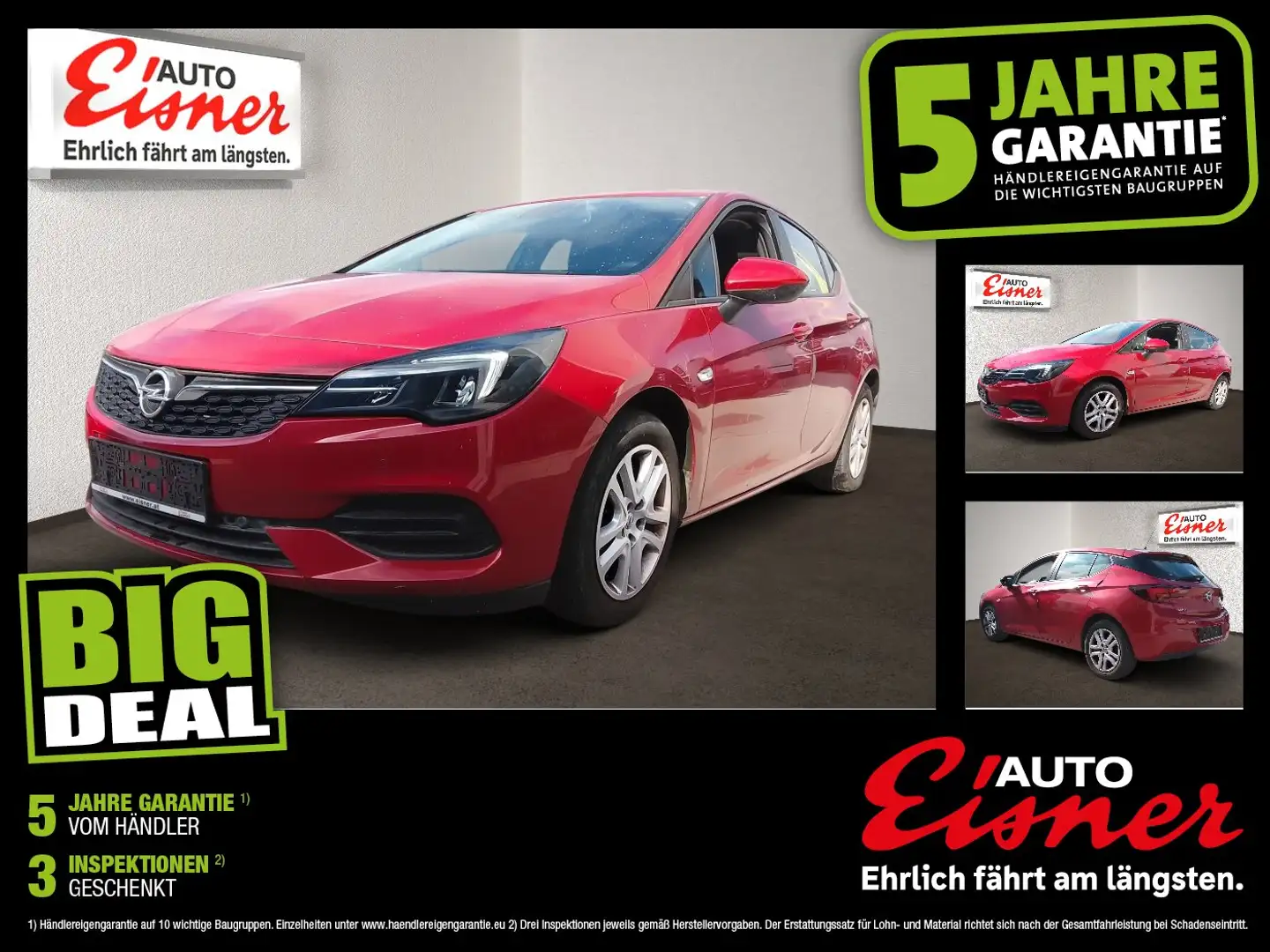 Opel Astra K 1.2 Turbo Edition BiXenon Facelift LM Rot - 1