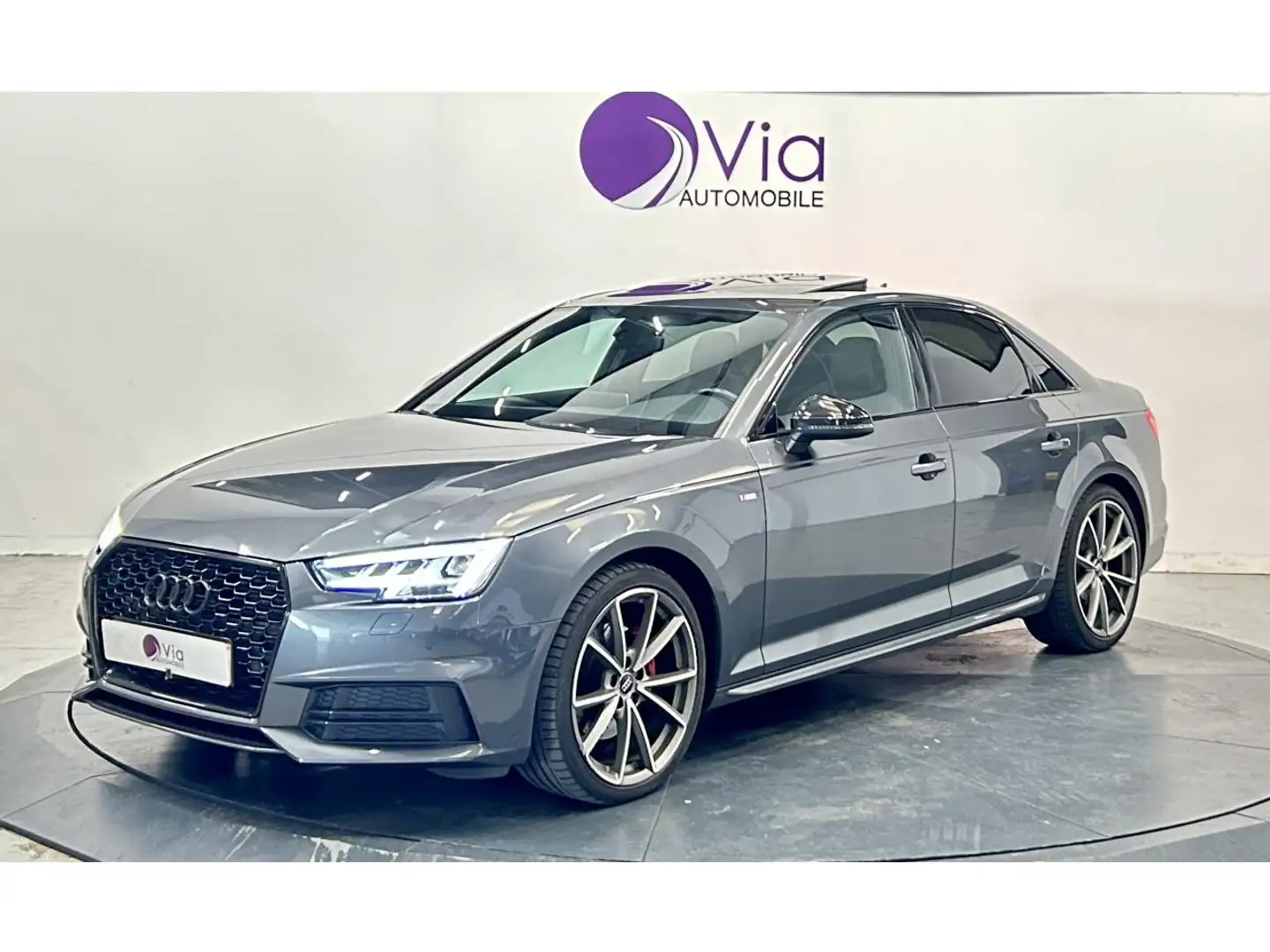 Audi A4 2.0 TFSI 190 S LINE / TOIT OUVRANT / CUIR / VIRTUAL COCKPIT Gris - 1
