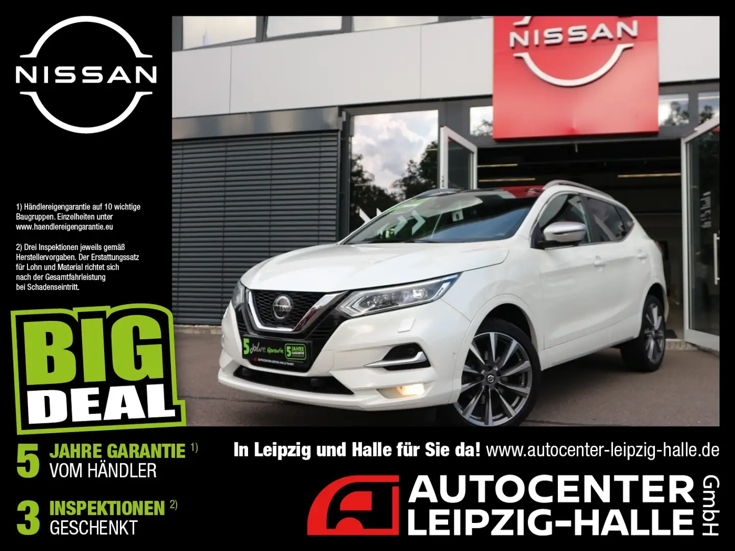 Nissan Qashqai 1.3 DIG-T DCT Tekna+ Leder BOSE Pano LED Blanc - 1