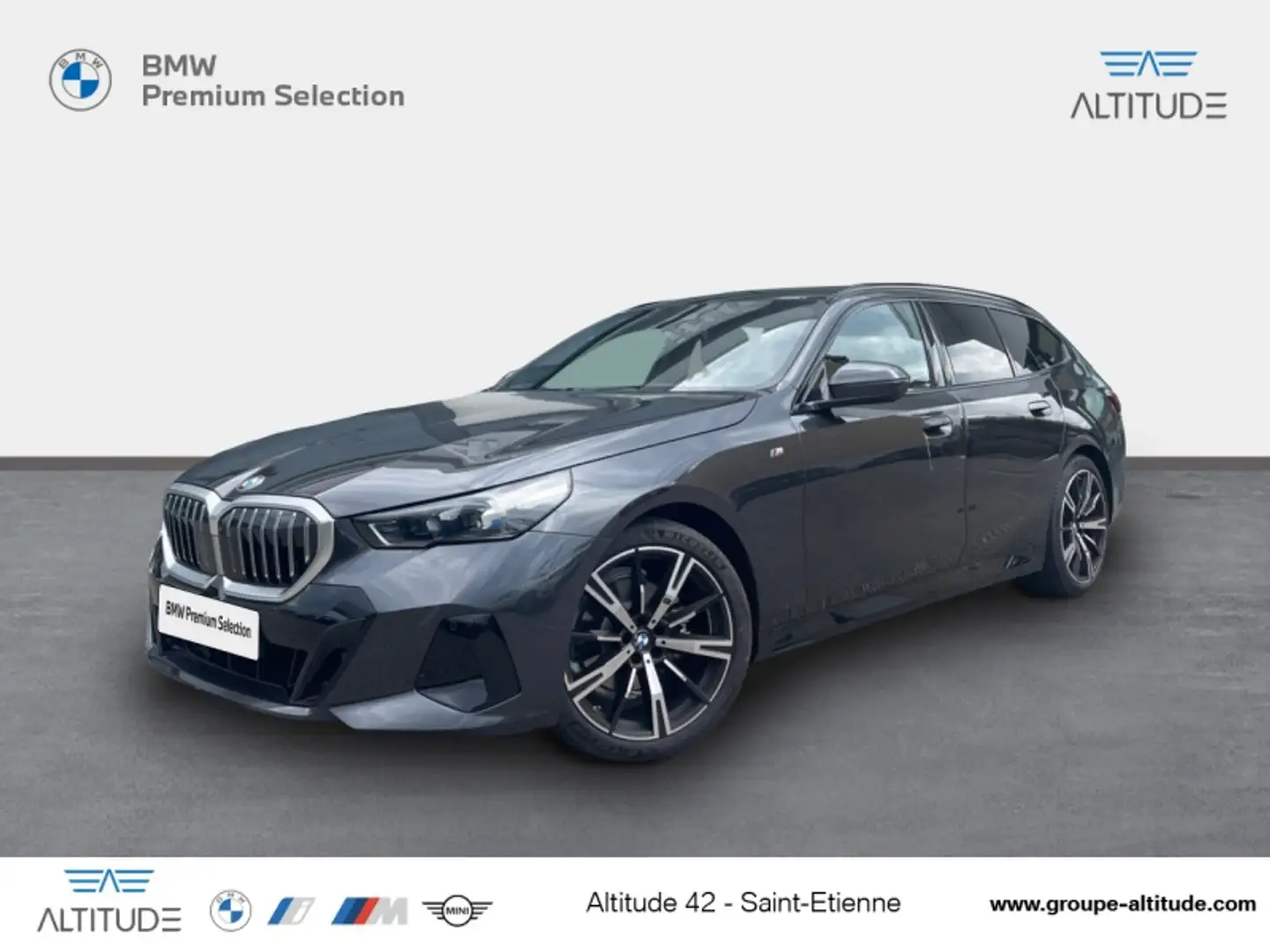 BMW 520 520dA 197ch M Sport xDrive Gris - 1