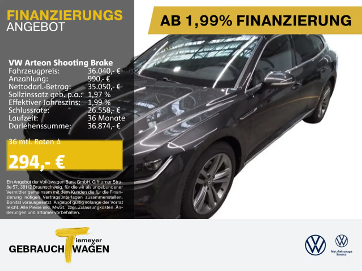 Volkswagen Arteon 2.0 TDI DSG 4M R-LINE IQ.L Grau - 1