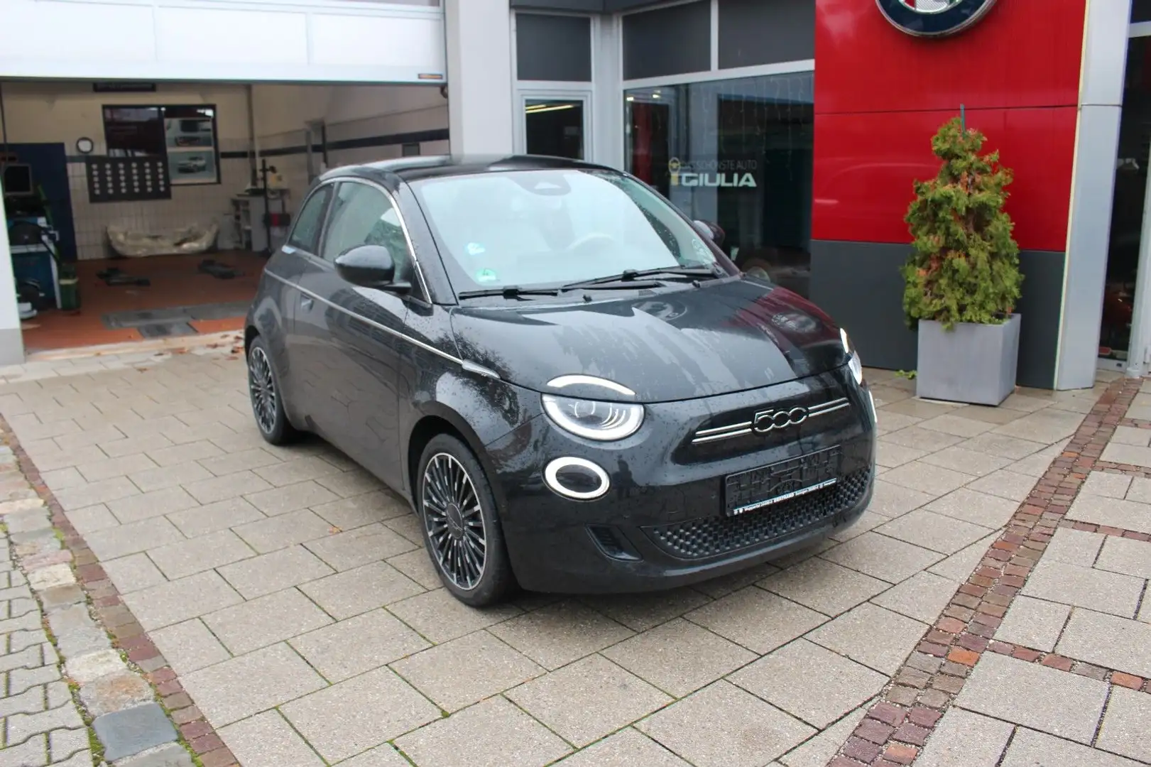 Fiat 500e La Prima GLASDACH Schwarz - 1