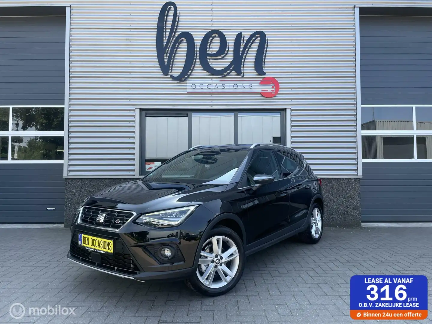 SEAT Arona 1.0 TSI FR Business Intense TOPSTAAT!! Zwart - 1