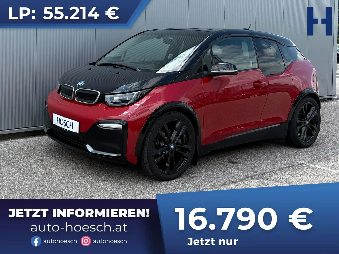 BMW i3 S 94aH LEDER PANO NAV PROF R-KAM H&K WÄRMEPUMPE Rot - 1