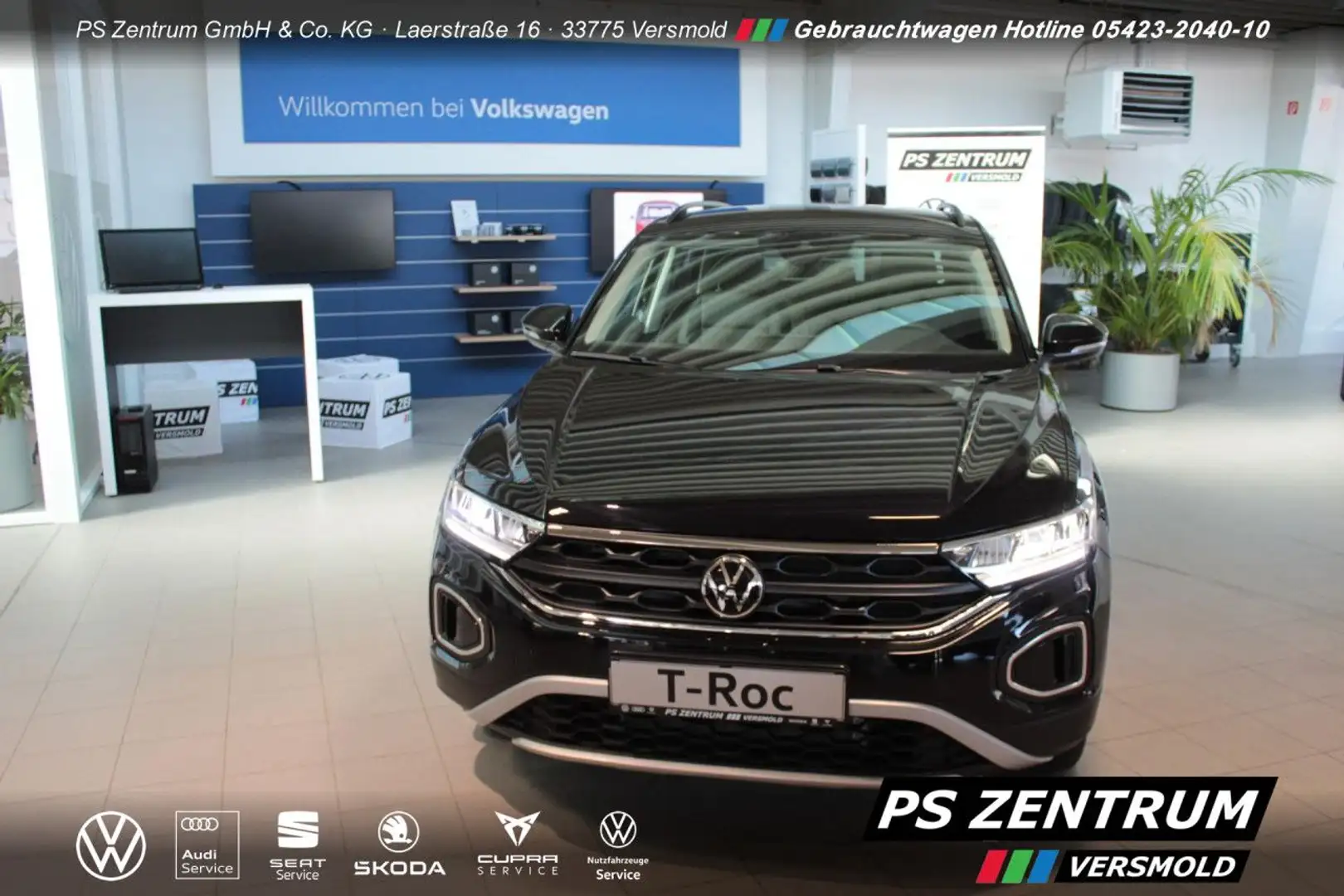 Volkswagen T-Roc 1.0 TSI Goal RFK AHK GJR Bluetooth LED Klima Noir - 2