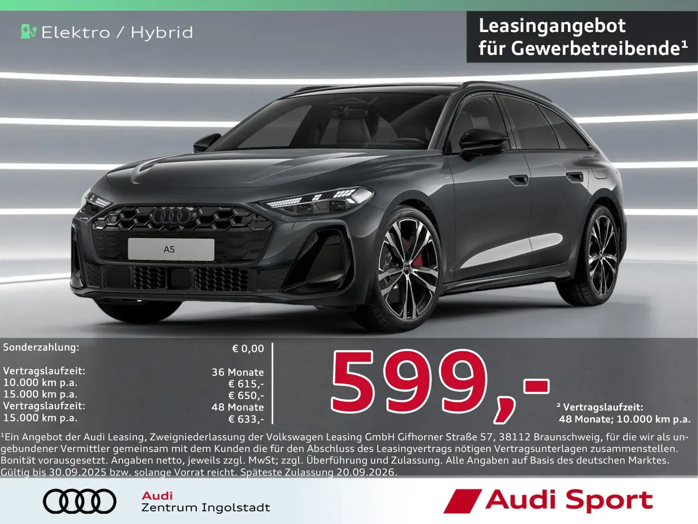 Audi A5 Avant e-hybrid quattro S tronic UPE 87.090,- Grau - 1