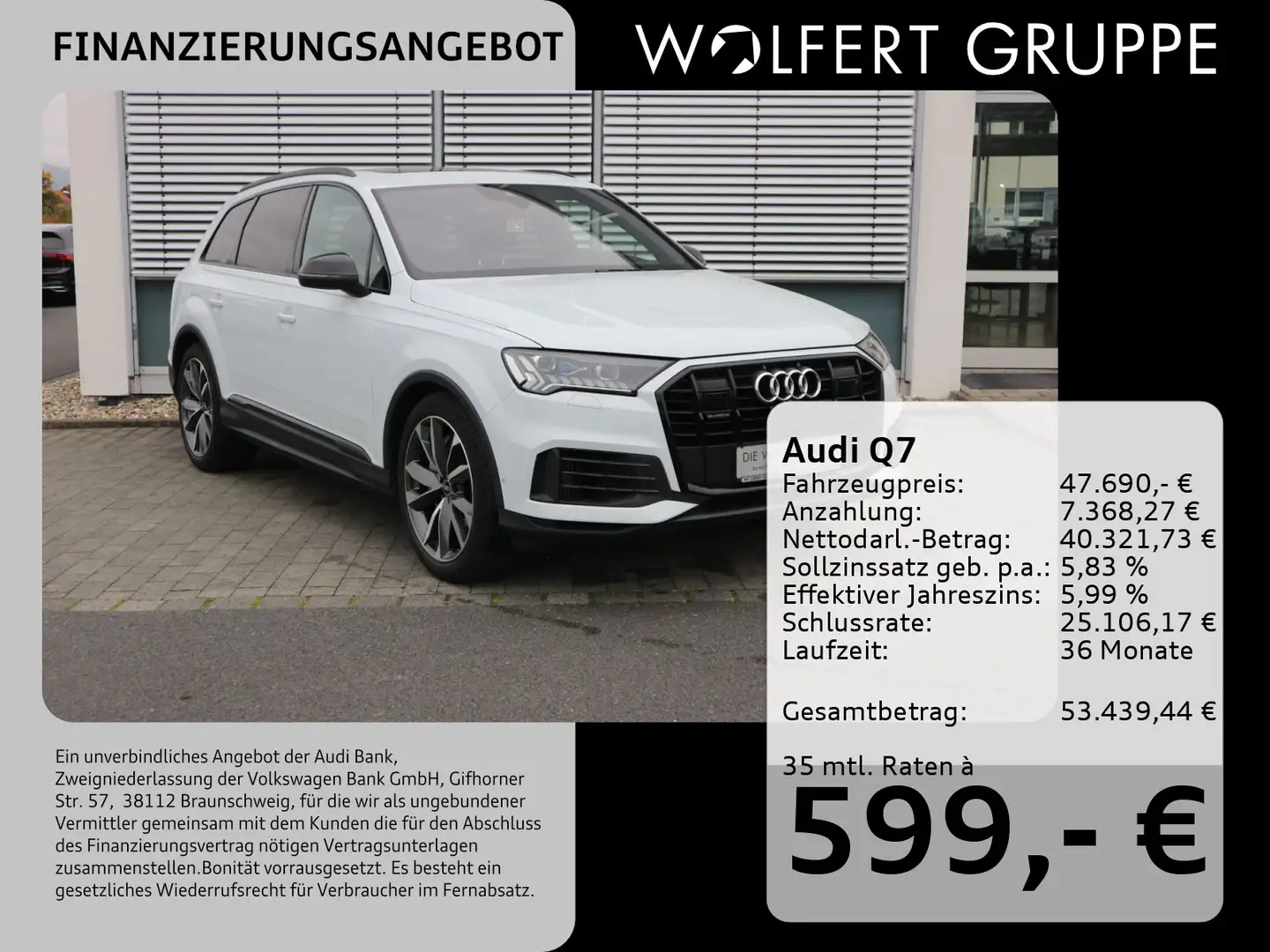 Audi Q7 55 TFSI e quattro MATRIX*PANO*B&O*HUD*AHK*RFK Weiß - 1