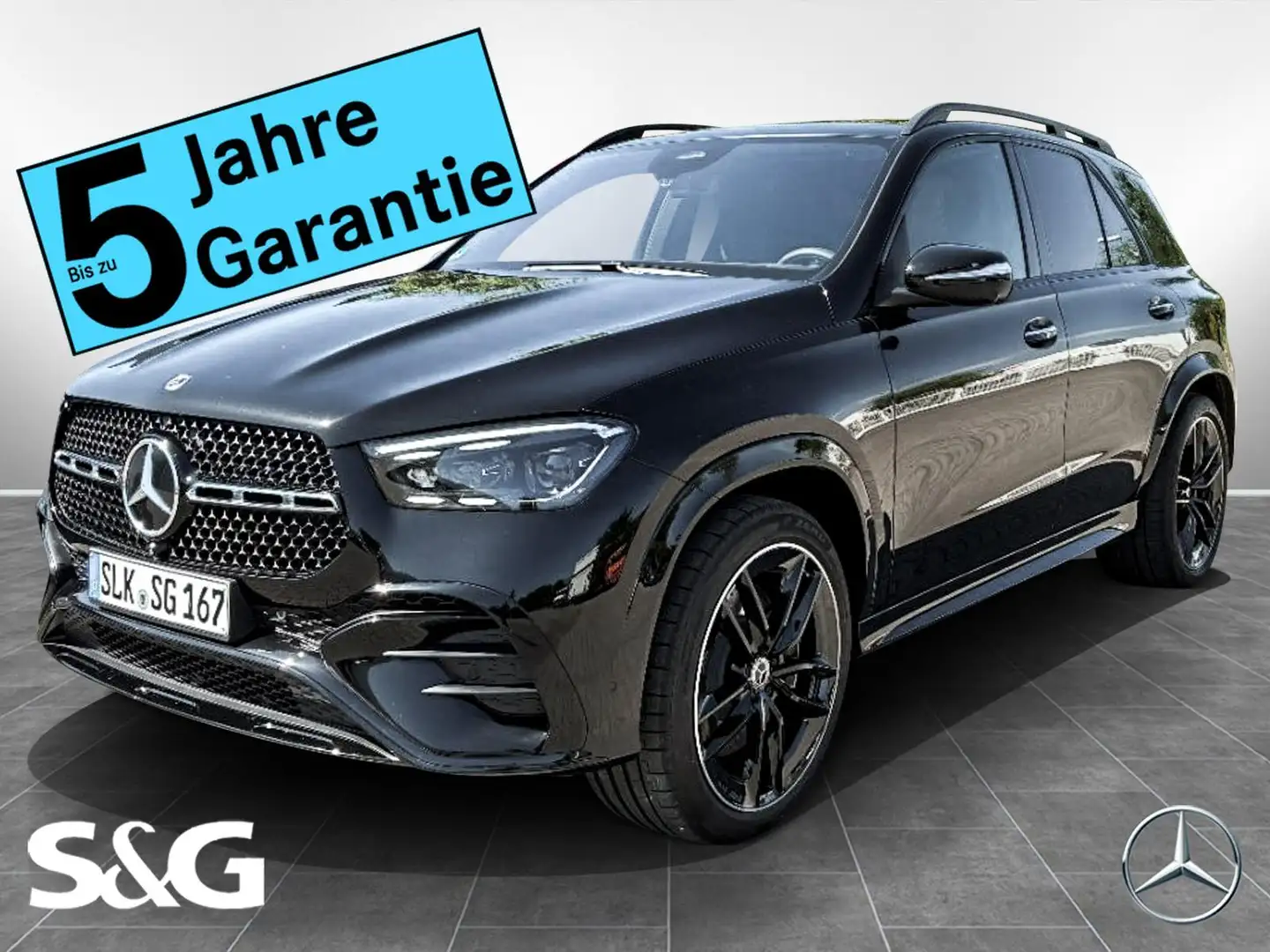 Mercedes-Benz GLE 450 d 4M AMG MBUX+360°+M-LED+AHK+Distro+HUD Schwarz - 1