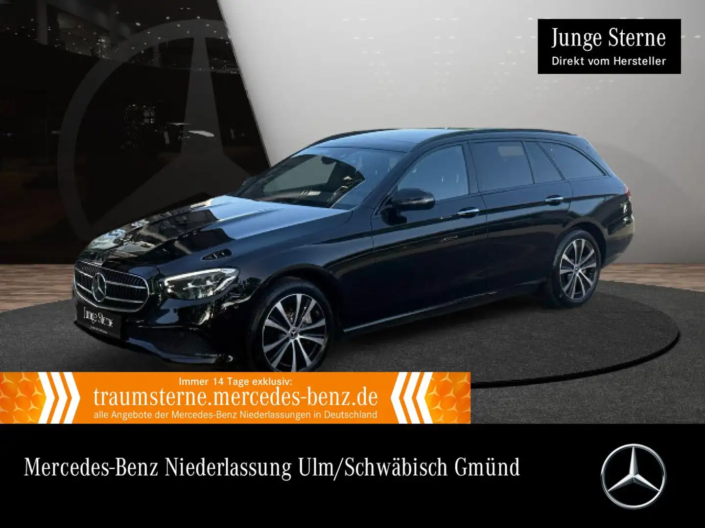 Mercedes-Benz E 300 de T AVANTG+NIGHT+PANO+LED+FAHRASS+BURMESTER Noir - 1