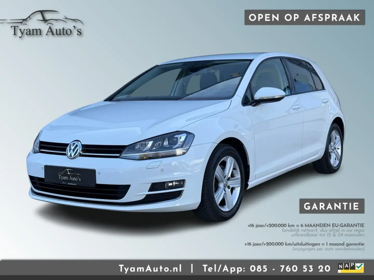 Volkswagen Golf 1.4 HIGHLINE / AIRCO BLUETOOTH STOELMASSAGE PDC XE Wit - 1