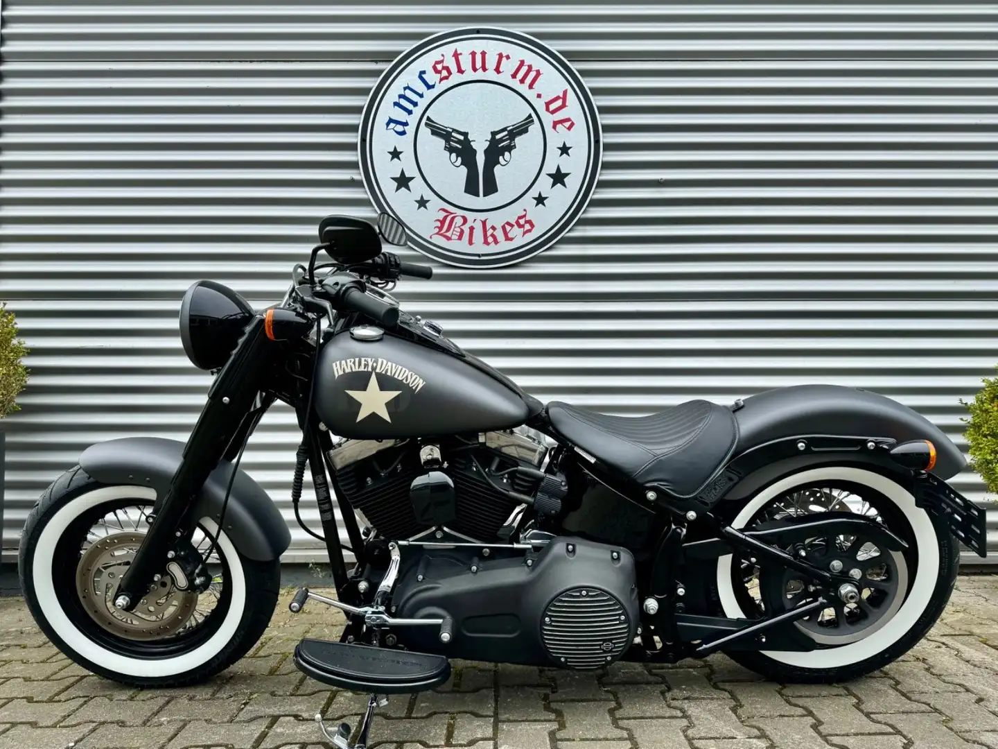 Harley-Davidson FLS 103-er Slim Pearl Harbor Satin Dark Grey Grau - 2