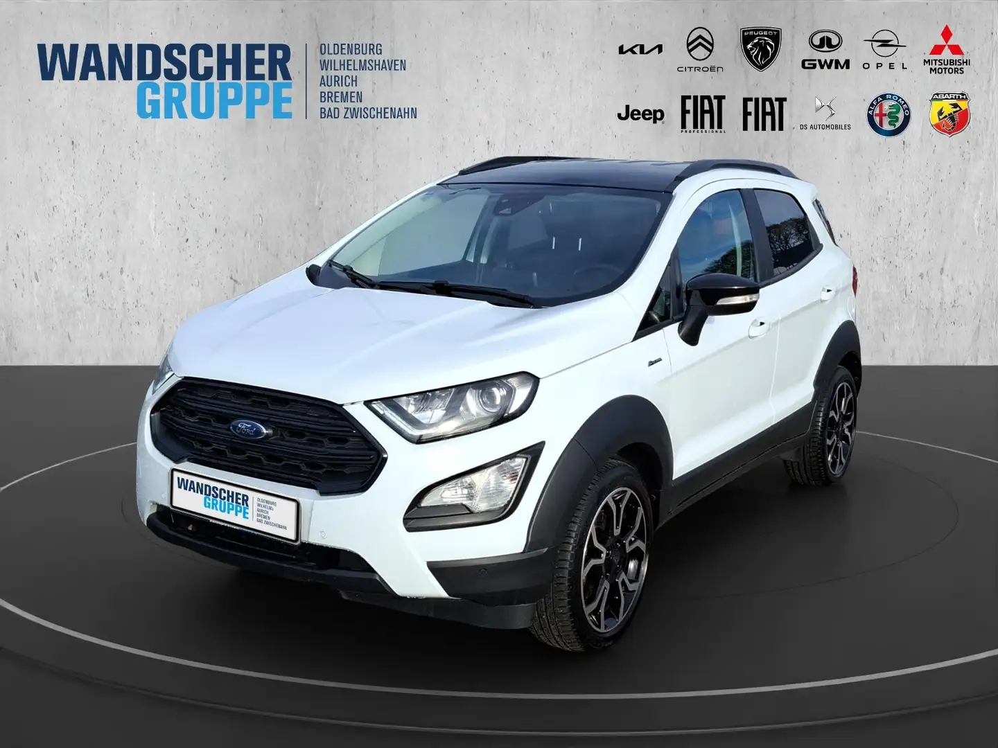 Ford EcoSport 1.0 EcoBoost Active AHK+Kam.+KeyLess+LM Weiß - 1
