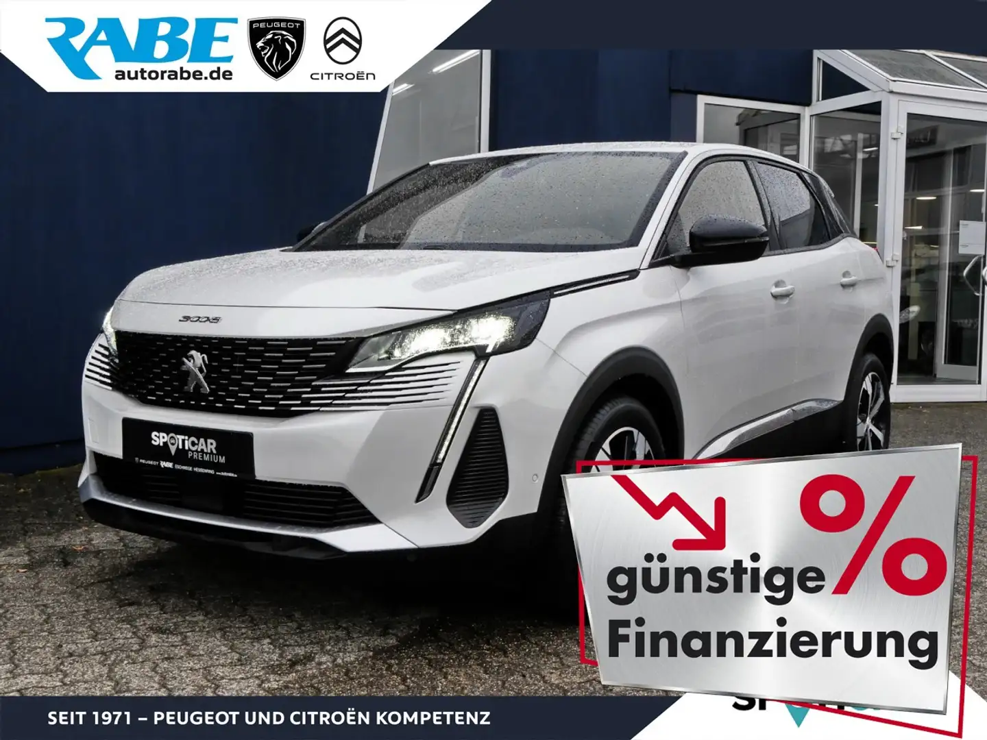 Peugeot 3008 Allure Pack 130 PT Autom+Grip-Control+Navi Klima Blanc - 1