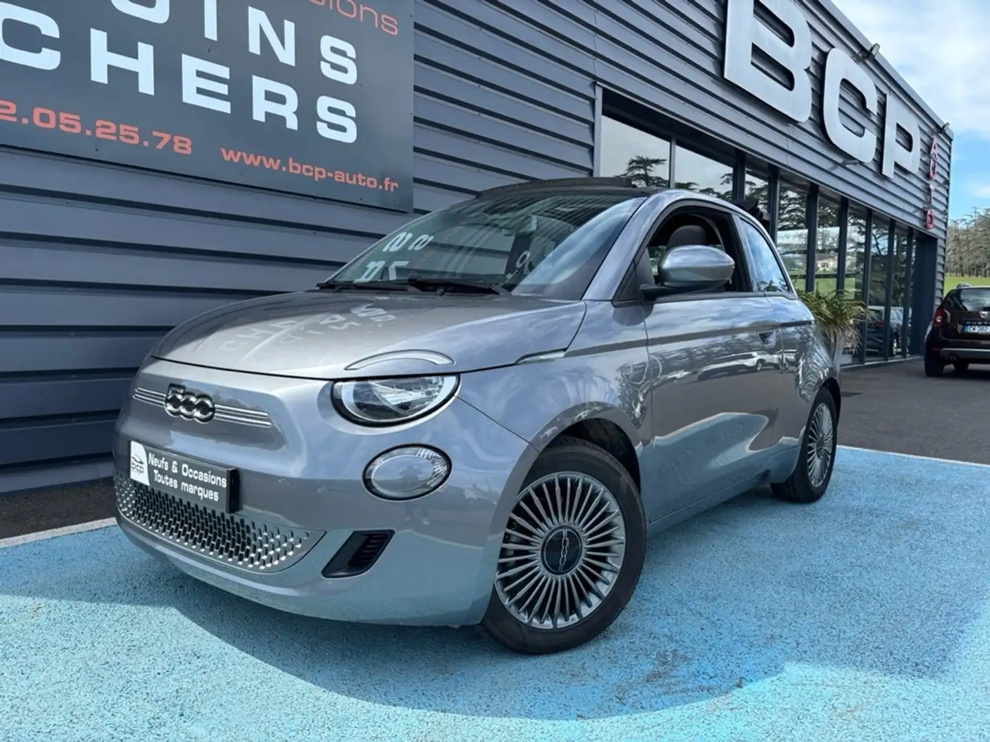 Fiat 500C E 118CH ICONE Gris - 1
