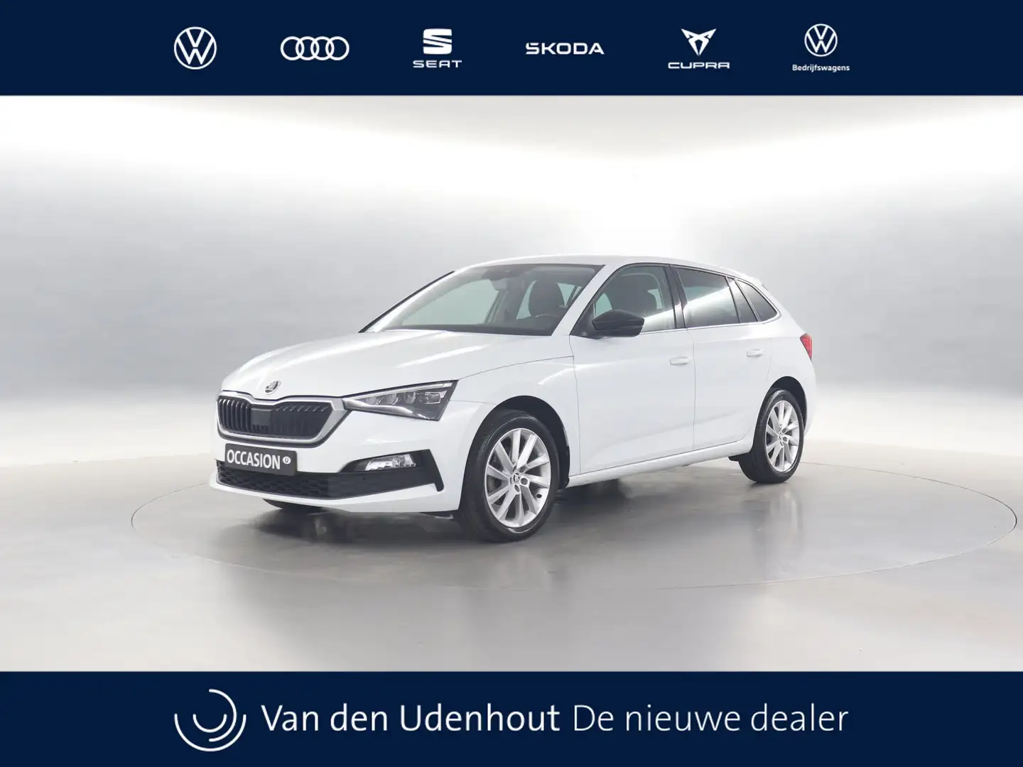 Skoda Scala 1.0 TSI 115pk First Edition / Navigatie via App Co Blanc - 1