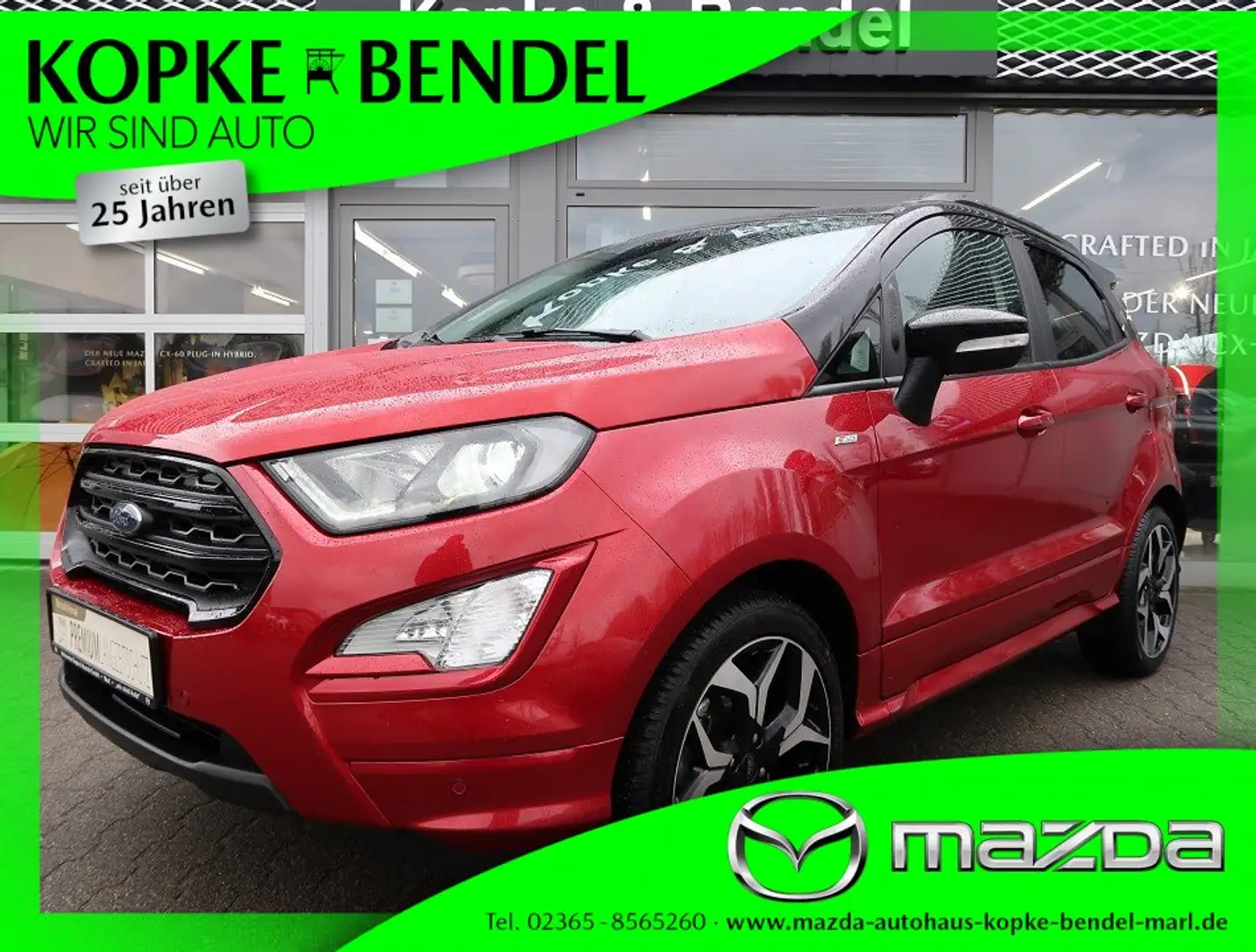 Ford EcoSport 1,0 EcoBoost*Vollausstattung*Topzustand* ST-Line 1 Rosso - 1
