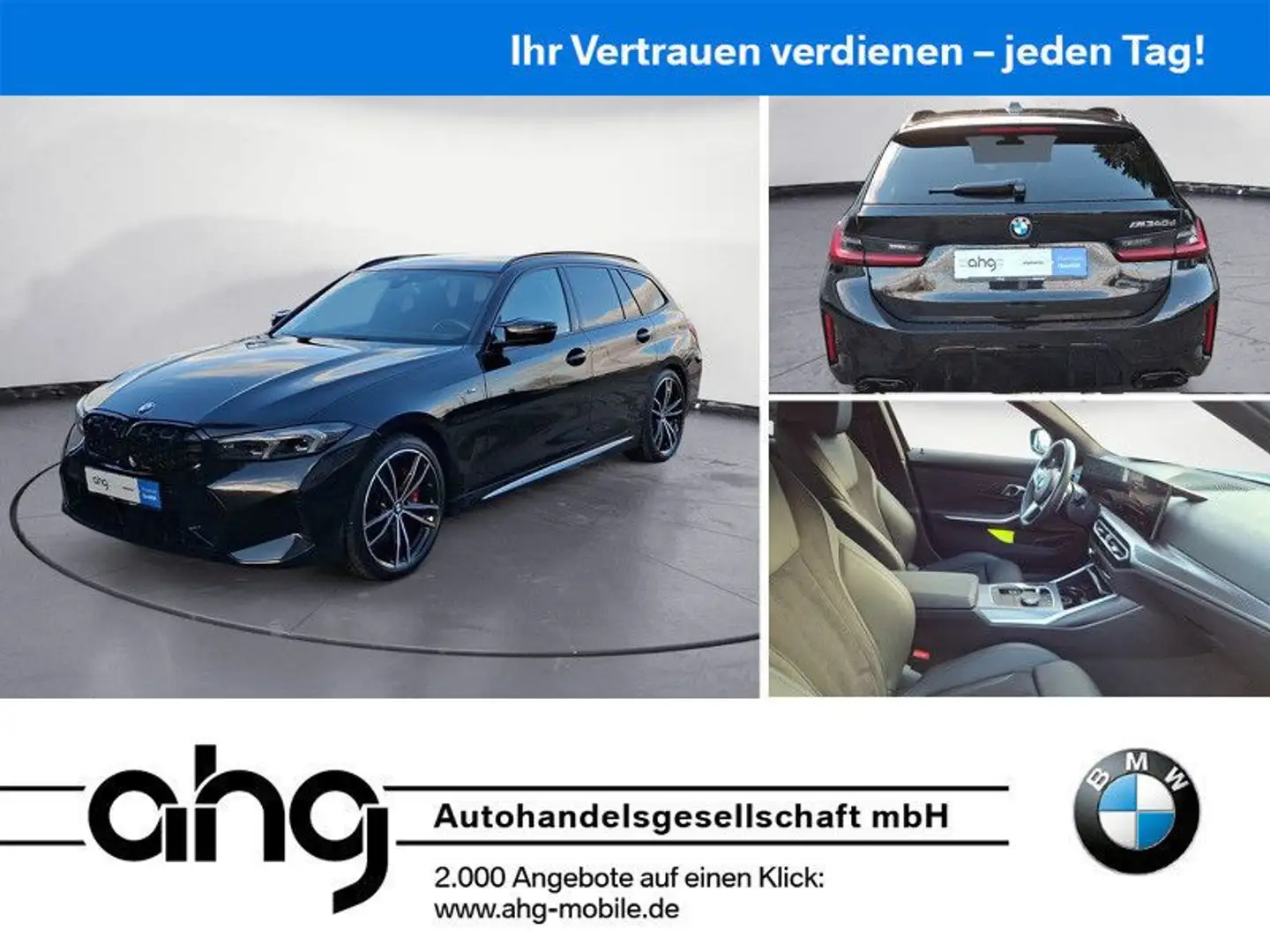 BMW M340d xDrive Touring Auto Innovationsp. AHK RFT Noir - 1