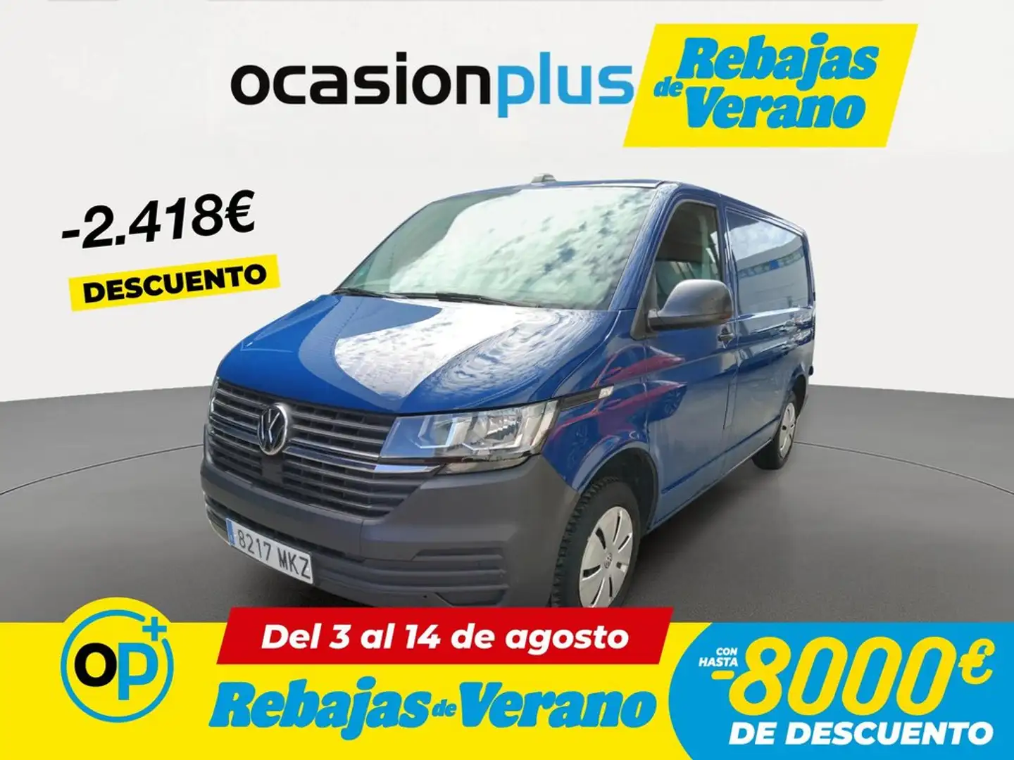 Volkswagen Transporter Furgón 2.0TDI BMT 81kW Azul - 1