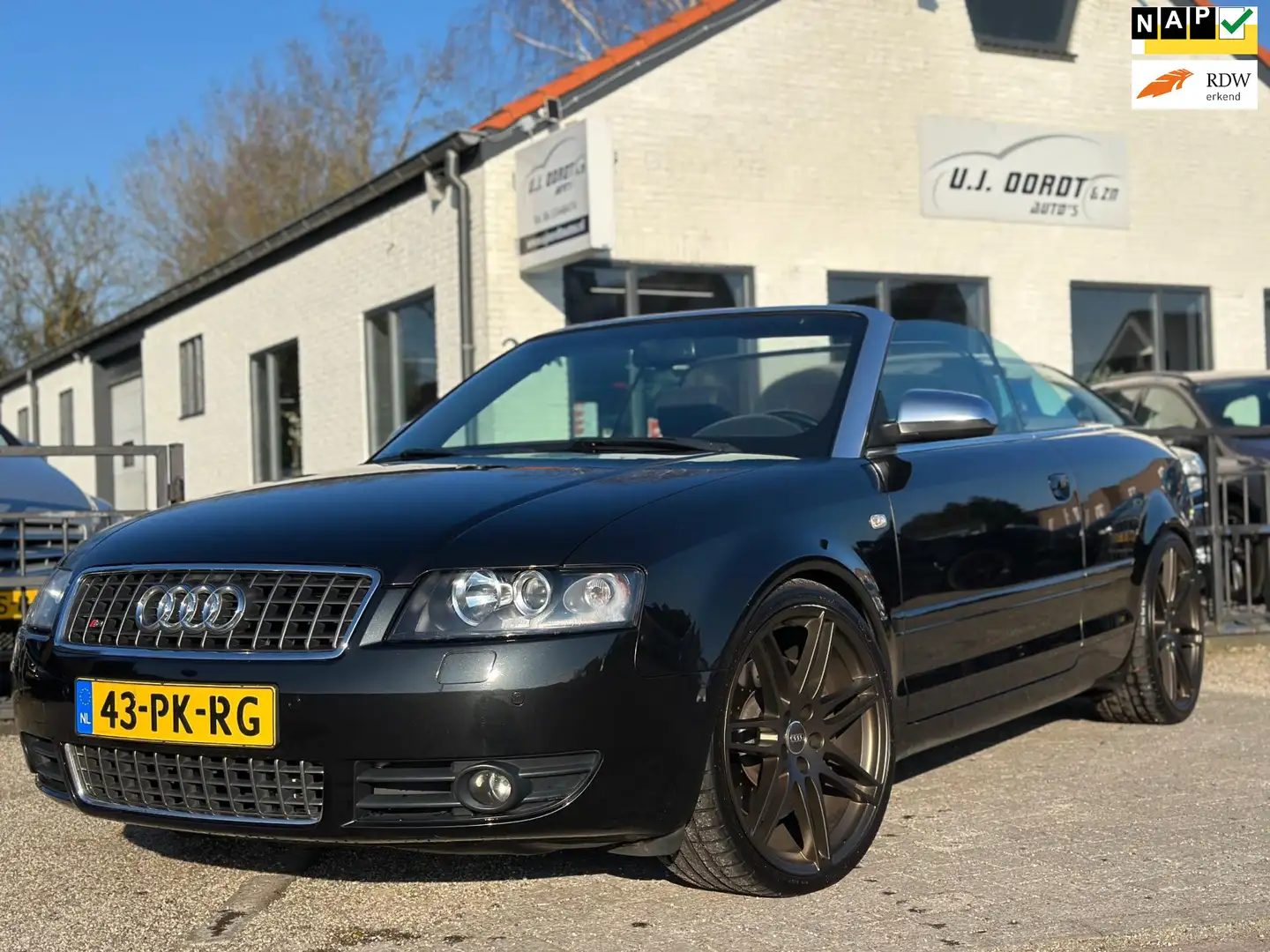Audi A4 Cabriolet 4.2 V8 S4 quattro NAP Nieuwstaat! Negru - 1
