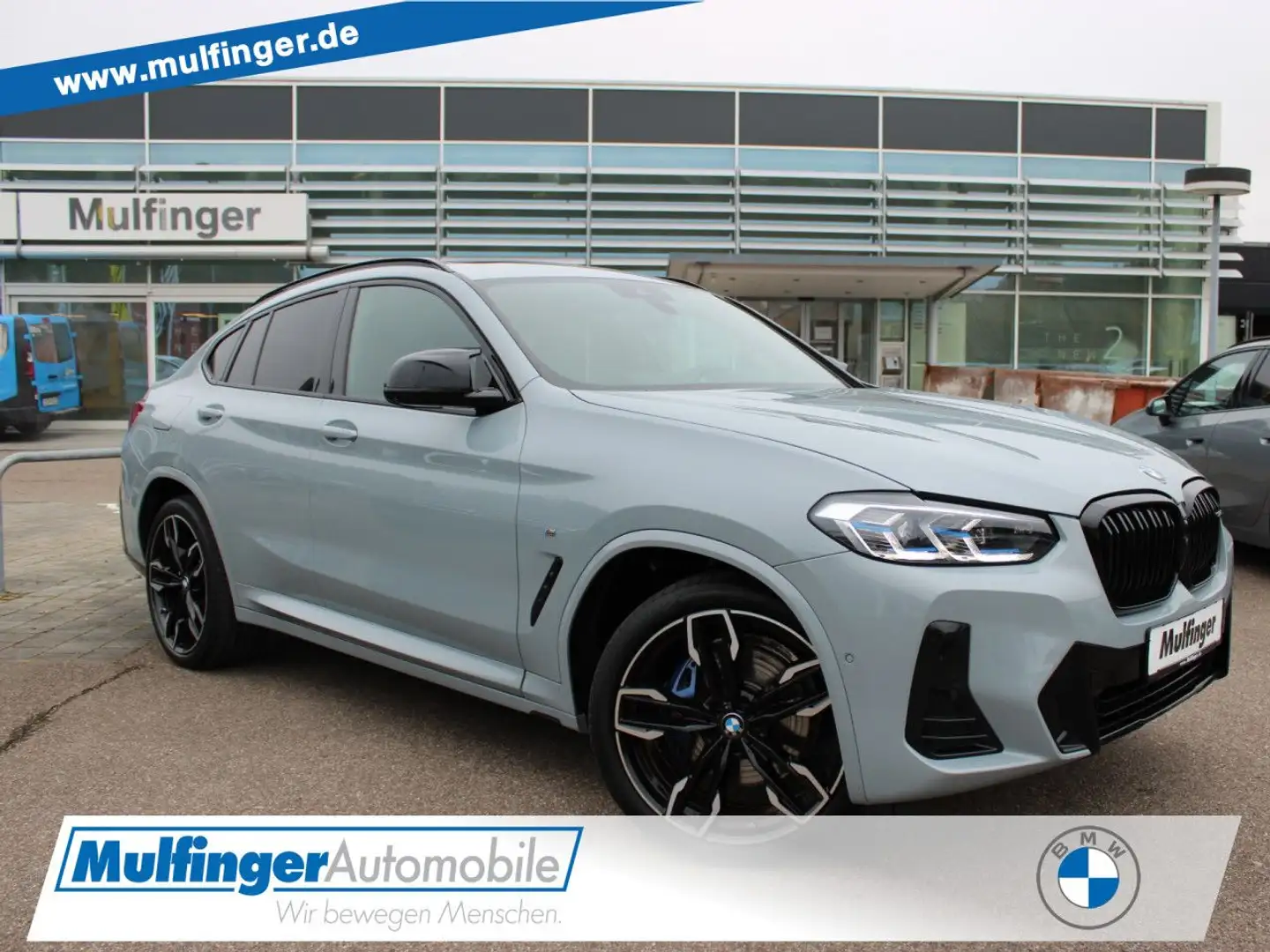BMW X4 M 40i PanoD.AHK LiveProf.Standh.HUD H/K Laser Grau - 1