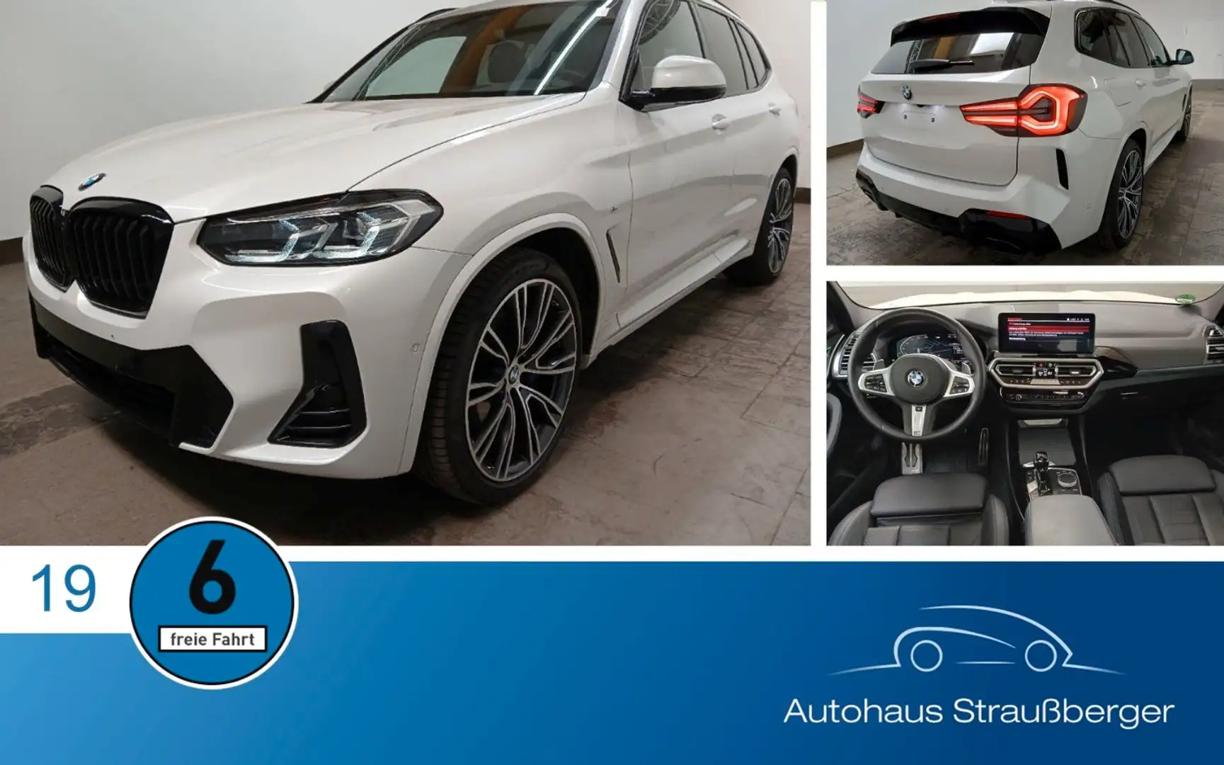 BMW X3 30d xDrive M-Sport AHK ACC Pano StH NP:90.000 Weiß - 1