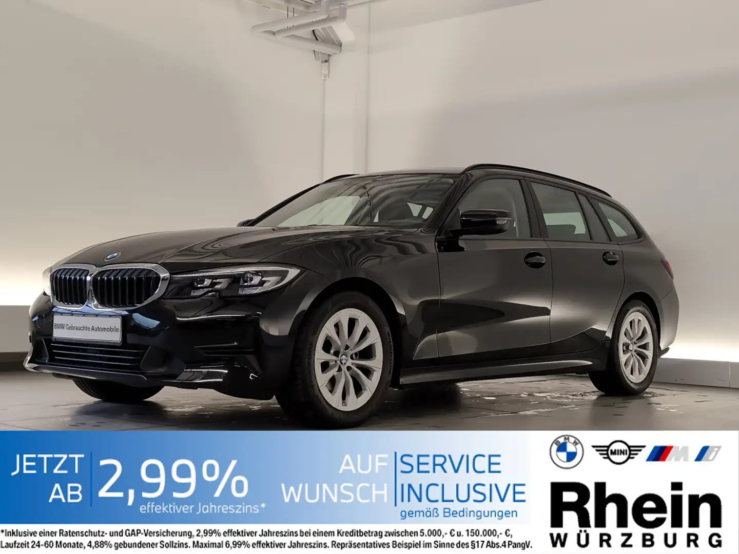 BMW 320 i Touring Advantage Tempomat/Sitzheizung/DAB Tempo Nero - 1