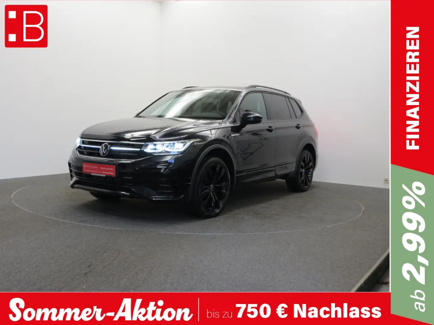 Volkswagen Tiguan Allspace 2.0 TDI 4Mo. DSG R-Line Black IQ-LIGHT DIGITAL COC Schwarz - 1