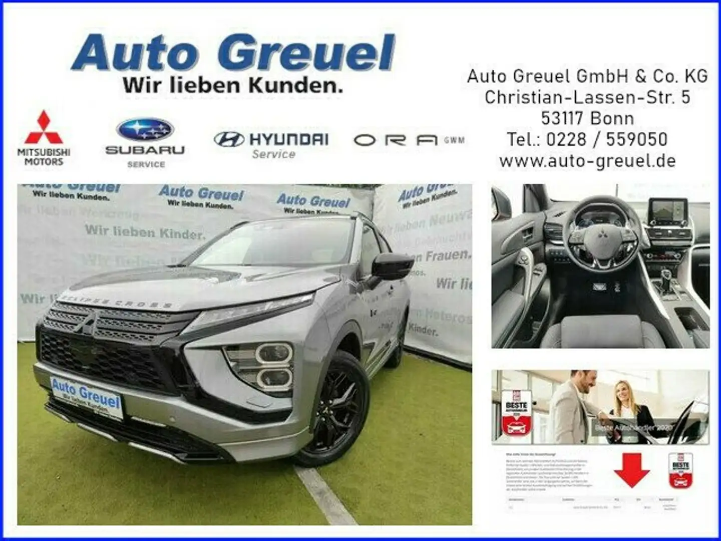 Mitsubishi Eclipse Cross Plus Select Black Hybrid 4WD Grigio - 1