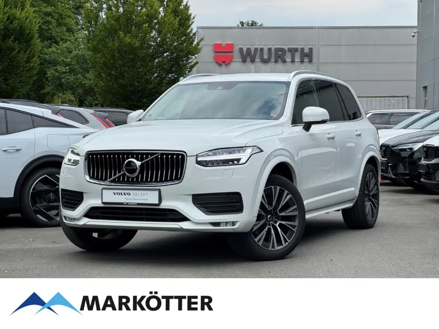 Volvo XC90 B5 AWD Momentum Pro ACC/STHZ/CAM/APPLE/LHZ Blanc - 1