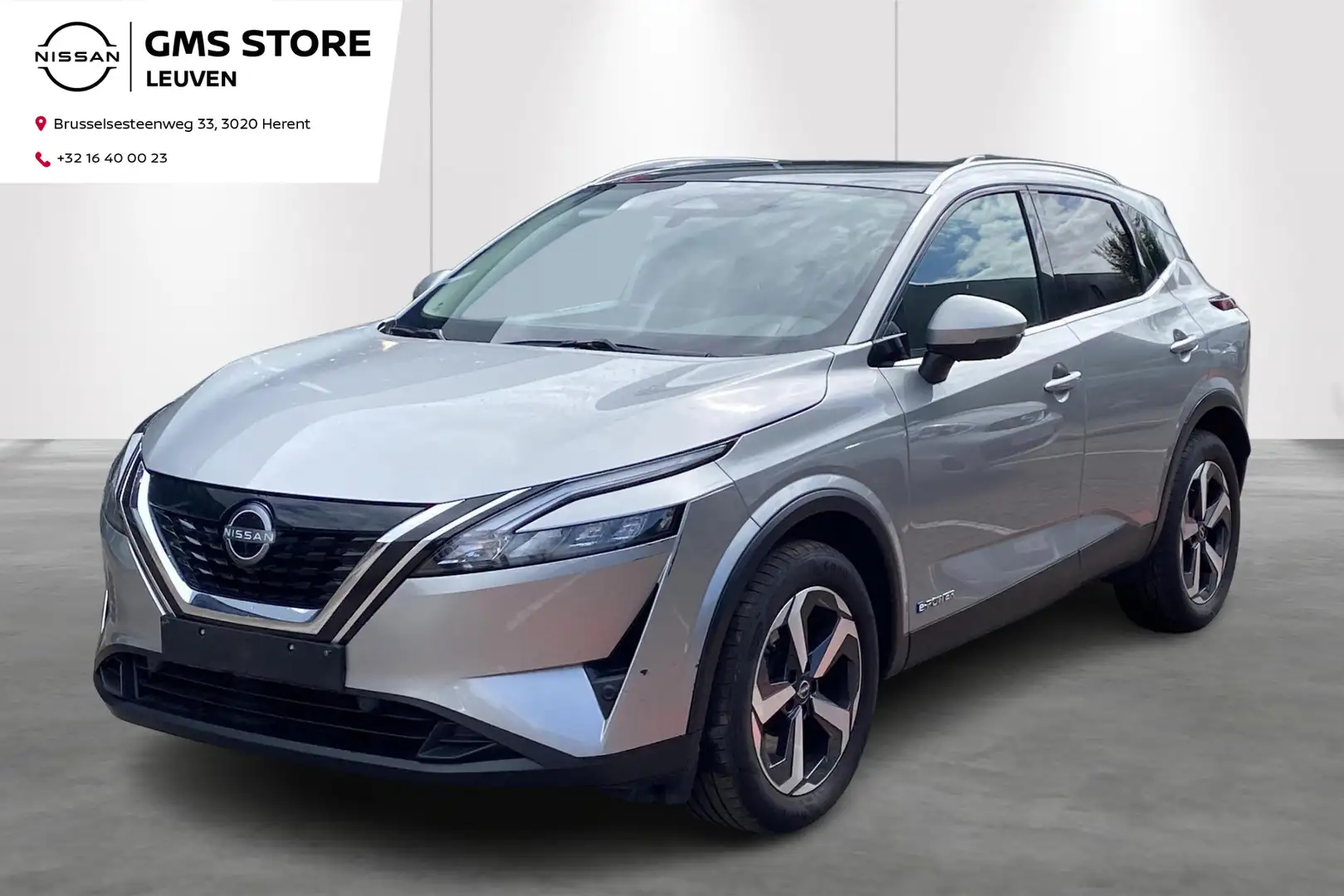 Nissan Qashqai Hybride-360Cam-Pano-Aut-Carplay Silber - 1