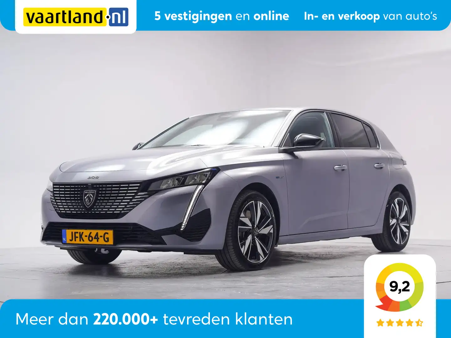 Peugeot 308 1.6 Hybrid PHEV 180 Allure [ Navi Apple/Android Ca Gris - 1
