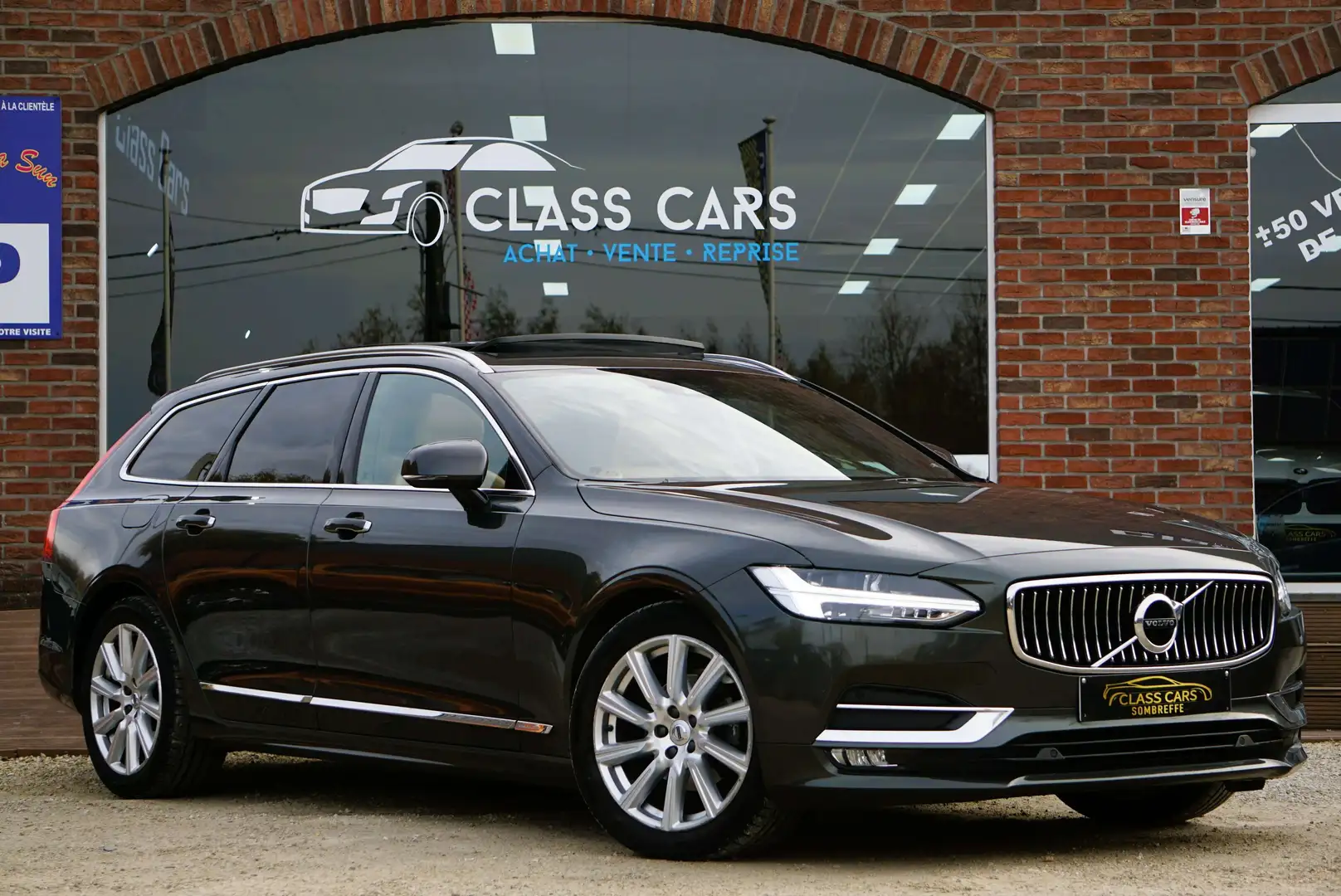 Volvo V90 V90 20 Bte-auto D3 Inscription EU6d-TEMP TOIT-PANO Gris - 2