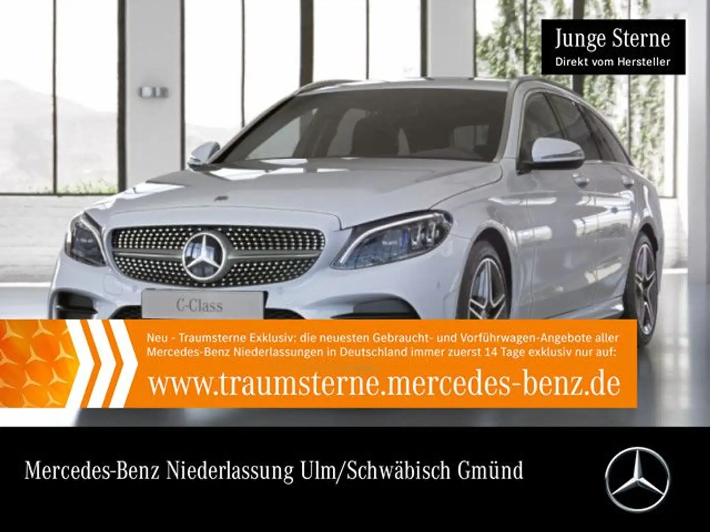 Mercedes-Benz C 300 de T AMG+AHK+MULTIBEAM+FAHRASS+HUD+KEYLESS Weiß - 1