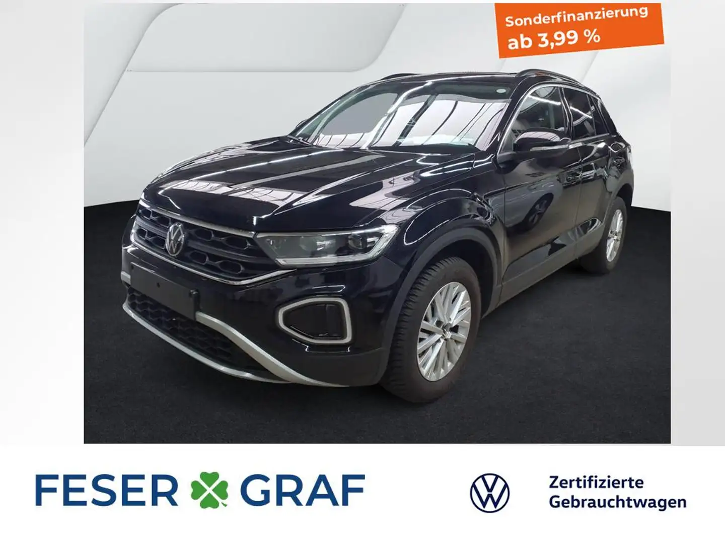 Volkswagen T-Roc 1.0 TSI Life Navi / LED / Sitzheizung Schwarz - 1