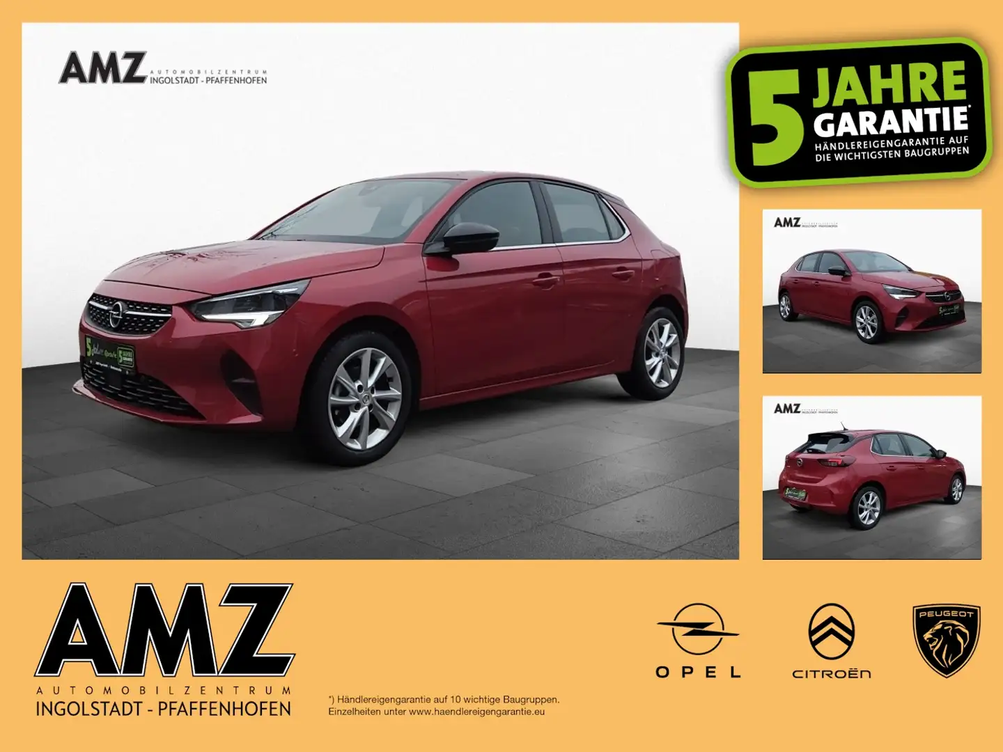 Opel Corsa F Elegance Klimaauto Totwinkel. PDC Rot - 1